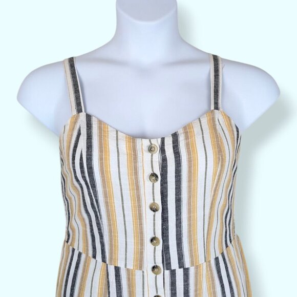 Chances R Yellow Striped Jumpsuit - Picture 3 of 7